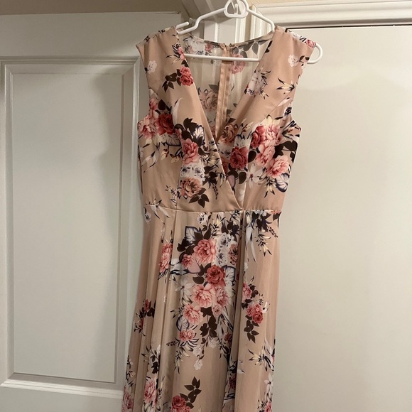 Kleinfeld bridesmaid floral floor length dress size 10 - Picture 1 of 5